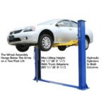 Atlas 9KBPX 9,000 lb Baseplate 2 Post Lift w/ LMA Combo - Image 3