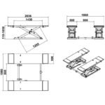Katool KT-X80 8000lbs Mid Rise Scissor Lift - Image 7