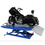 Tuxedo M-1500C-HR 1,500 lb High Rise Motorcycle Lift Bench w/ Vise, Sides, Balance Bar, Pump - Image 3